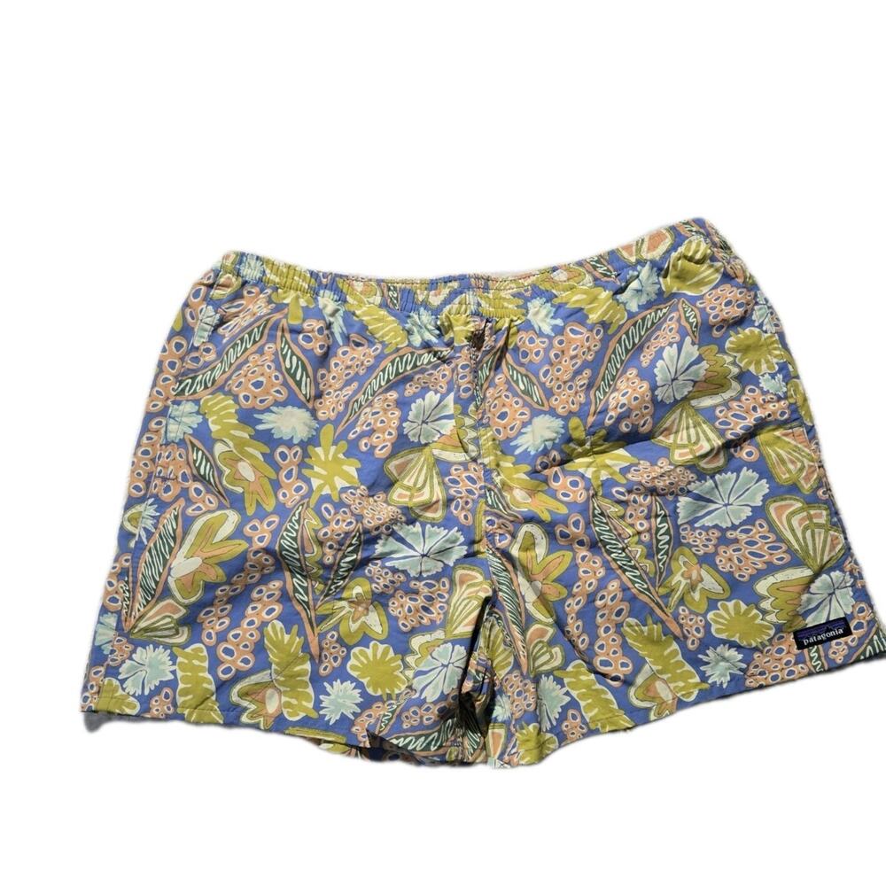 Patagonia Baggies Mens Floral Swim 5" Trunks Lined Shorts Beach XXL